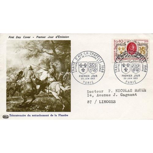 Tricentenaire Du Traité D' Aix La Chapelle - Paris - Le 29 Juin 1968 - Fdc 1er Jour