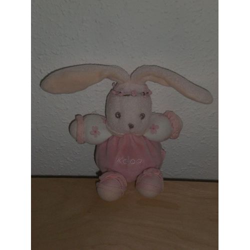 Doudou Lapin Rose Boule Couronne Kaloo