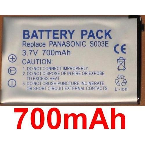 Batterie Pour PANASONIC CGA-S003E CGA-S003E/1B CGA-S003 VBA05 CGA-S003A/1B SV-AV50S **700mAh**