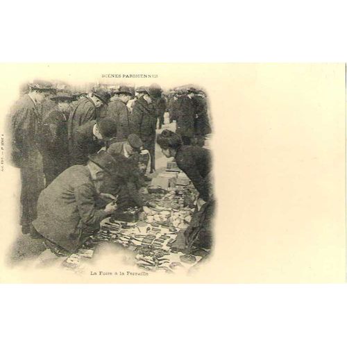 Paris - La Foire À La Ferraille - Réédition D'une Carte Postale Ancienne - 1er Choix - Ref 021 342