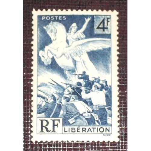 France N° 669 Neuf Avec Charnière Ou Trace De 1945 - 4f Bleu « Libération »
