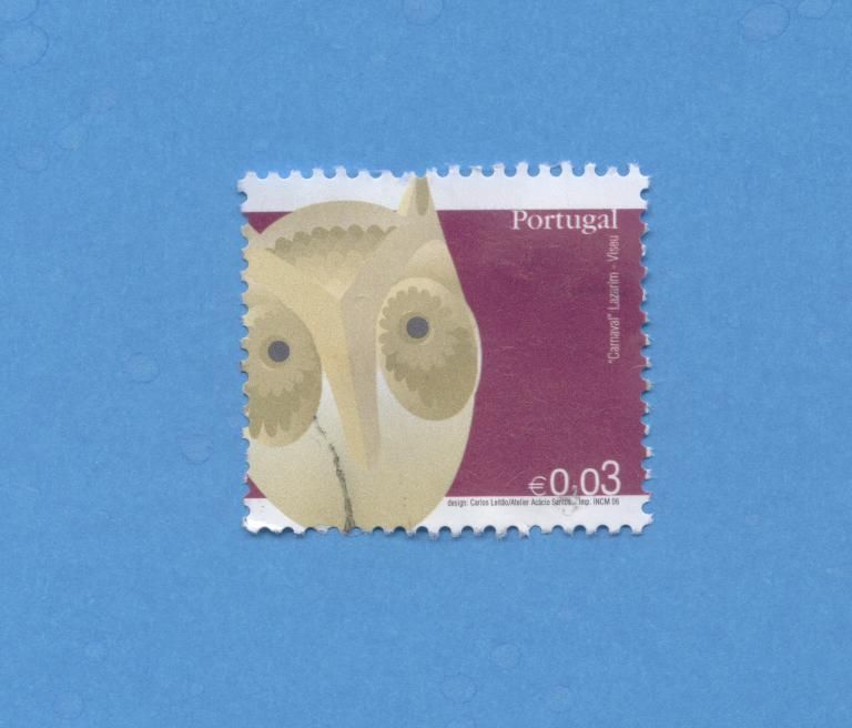 Timbre Oblitéré Used Stamp Selo Carimbado Carnaval Lazarim Viseu 0,03 Eur Portugal 2008