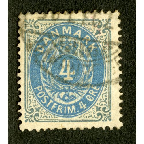 Timbre Oblitéré Danmark, Postfrim. 4 Ore
