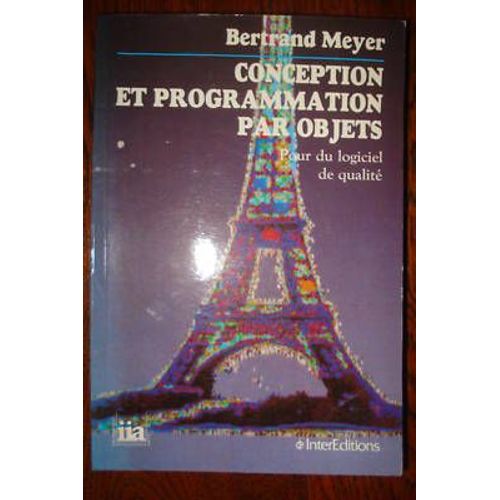 Conception Et Programmation Par Objets - Pour Du Logiciel De Qualité