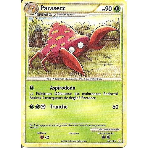 Pokemon - Parasect Heartgold Soulsilver 48/123
