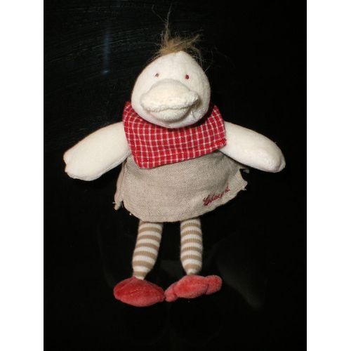Canard Edouard Moulin Roty Doudou Avec Grelot Peluche 20 Cms