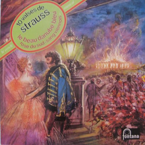 Disque Vinyle 33t 10 Valses. Le Beau Danube Bleu / Histoires De La Foret Viennoise / Vie D'artiste / Acceleration / Feuilles Du Matin / Valse De L'empereur / Roses Du Sud / Sang Viennois / ...