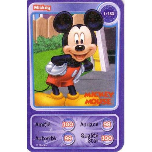 Carte De Jeux Disney Auchan 1/180 Mickey