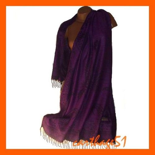 Etole Écharpe -  Chale  Soie  & Pashmina - Arabesque - Plusieurs Coloris Disponibles