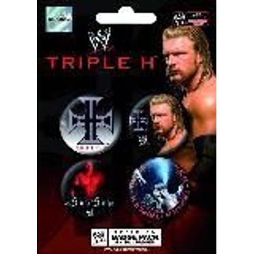 Badge Pack Wwe Triple H King Of Ring