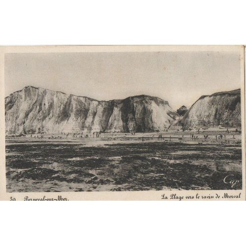 Carte Postale - Berneval Plage Vers Ravin De Morval 1930
