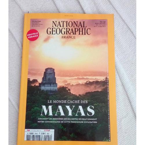 Revue Le Monde Caché Des Mayas, National Géographic 294 S