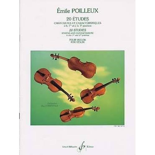 Poilleux : 20 Études Chantantes - Violon - Billaudot