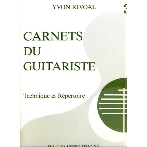 Carnets Du Guitariste Guitare Volume 3