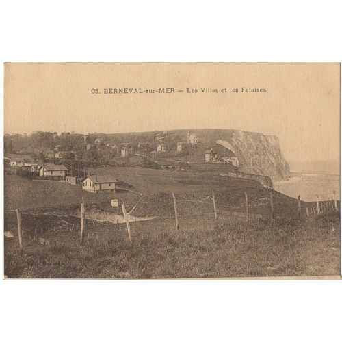 Carte Postale - Berneval Villas Et Falaises1920