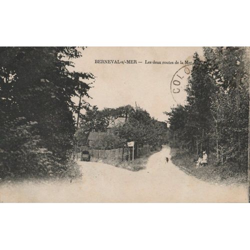 Carte Postale - Berneval  Les 2 Routes De La Mer 1930