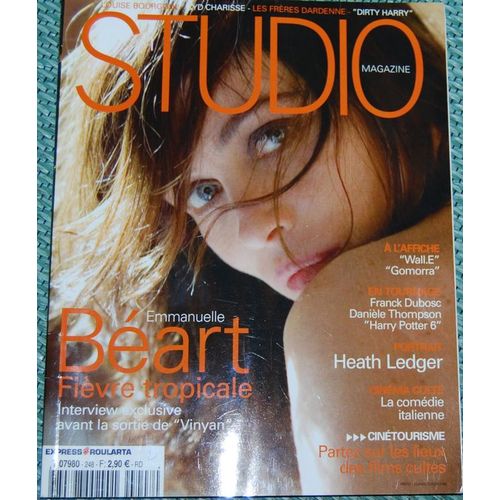 Studio Magazine  N° 248 : Emmanuelle Beart - Louise Bourgoin - Les Freres Dardenne - Franck Dubosc -  Portrait : Heath Ledger - Cine Culte : La Comedie Italienne