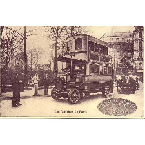 Les Autobus Parisiens - Automobiles Eugene Brillie - Reedition D'une Cpa - 1er Choix - Ref 022 028