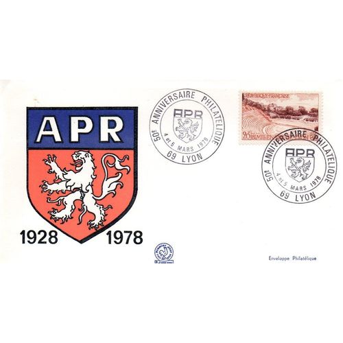 Marcophilie - Cachet Commémoratif - A.P.R - 1928 / 1978 - Anniversaire Philatélique - Lyon, Le 4 Et 5 Mai 1978