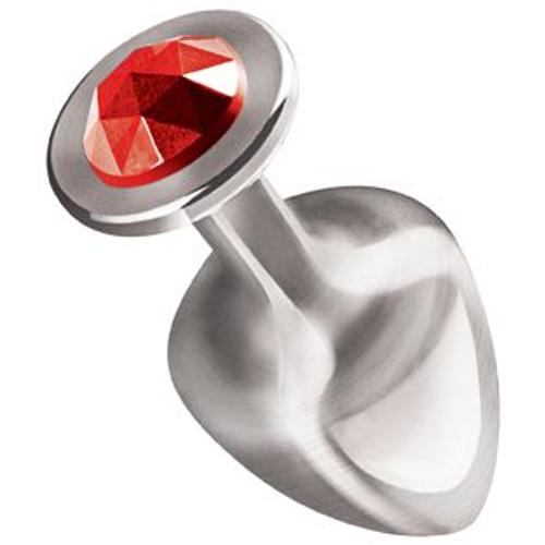 Plug Aqua Diamonlove Rosebud Taille1 Rouge