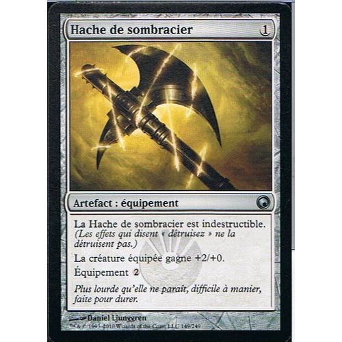 Hache De Sombracier ( Darksteel Axe ) - Magic Mtg - Cicatrices  - U