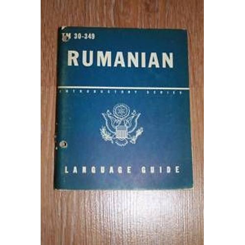 Manuels Officiels De Conservation Et Methodes De Langues Anglais -Rumanian (Roumanie) Tm 30-349 Original  Annee 3  Decembre 1943