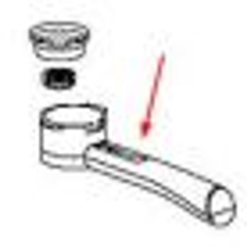 Poignee Porte Filtre Nue (Pour Cafe Moulu) Bco20 Bco260 Bco261b Bco264 Ec190 Ec270 Ec330s Ec410 Ec430 Ec435 Ec510 Ec700 Ec710 Expresso Delonghi Bco260d