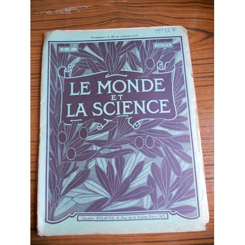 Le Monde Et La Science  N° 20 : Chemins De Fer / Cuirs Et Peaux