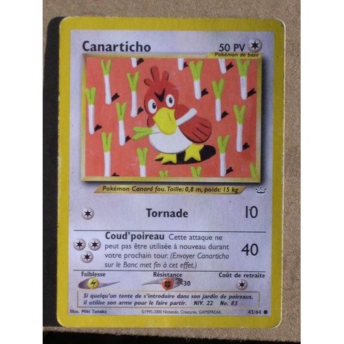 Pokemon  Canarticho   N° 83  - 43/64