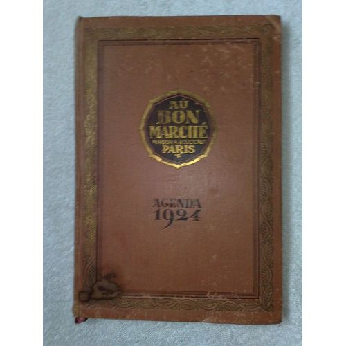 Agenda 1924, Au Bon Marche, Maison A. Boucicaut, Paris
