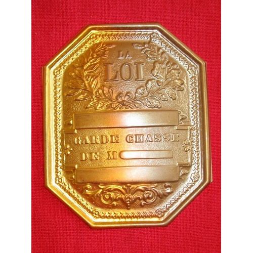 Plaque De Garde Chasse