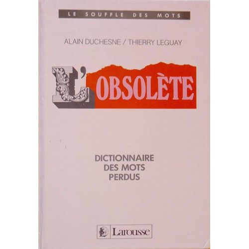 L'obsolète Dictionnaire Des Mots Perdus