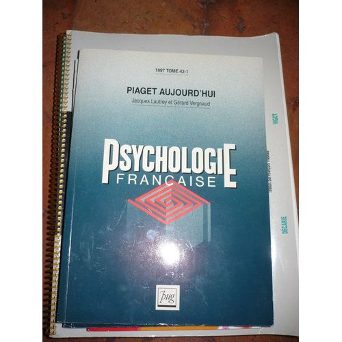 Psychologie Francaise Numero 42-1