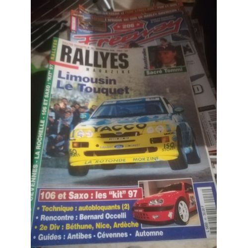 Rallyes Magazine 46 De 1996 Limousin,Touquet,Occelli,Nice