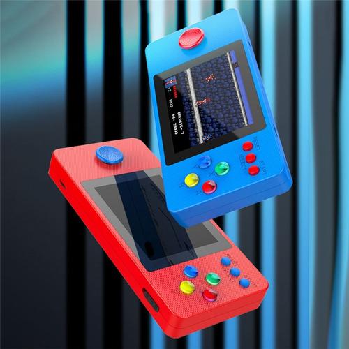 Joueur Portable K9 Avec Écran Ips De 2,8 Pouces, 4 Go, 500 Jeux Gratuits, Console De Rétro, Cadeau Pour Enfants - Bleu