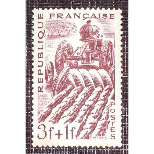 France N° 823 Neuf Sans Charnière De 1949 - 3f + 1f Lilas-Brun « Agriculteur »