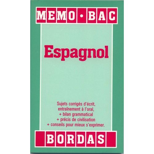 Mémo Bac Espagnol