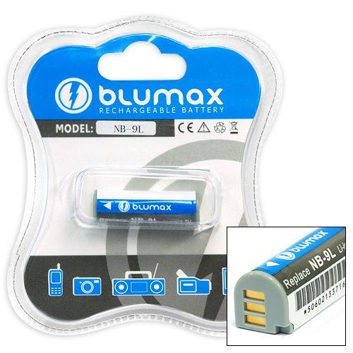 Blumax© Batterie de remplacement pour Canon NB-9L