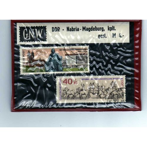 Timbres Ddr "National Briefmarkenausstelung Magdeburg"