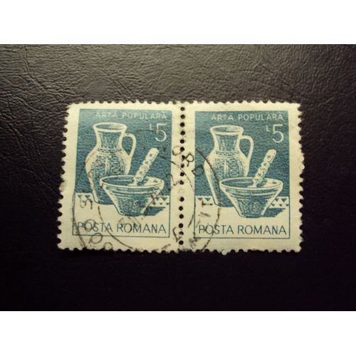 Roumanie...Posta Romana..5.Arta Populara..Oblitéré.