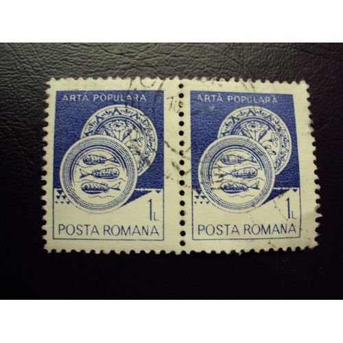 Roumanie...Lot De 2 Timbres..Posta Romana..1.Arta Romana..Oblitérés.