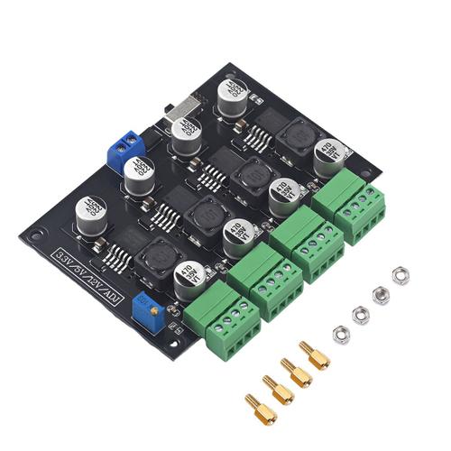 Lm2596 Alimentation À Découpage Multicanal 3,3 V/5 V/12 V/Adj Module D'alimentation À Sortie De Tension Réglable