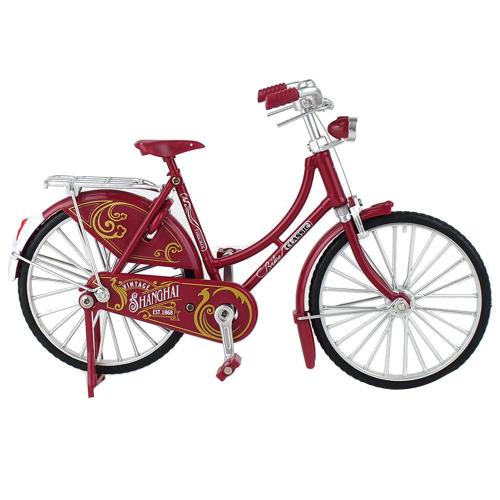 Mini 1:10 Alliage Modèle Vélo Moulé Sous Pression En Métal Doigt Rétro Vélo Adulte Collection Enfants Jouet, Style 1 Rouge