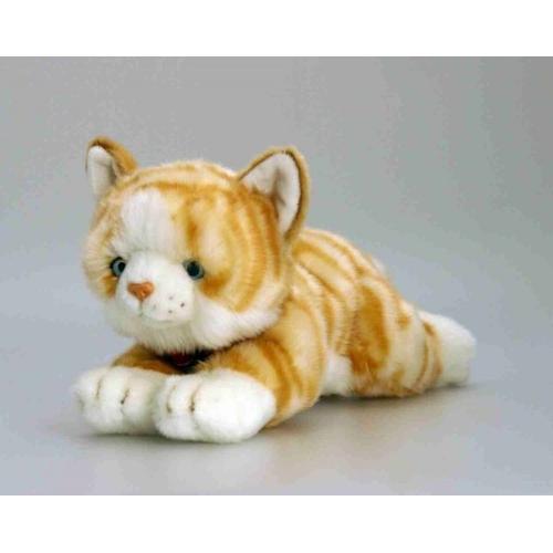 Rusty Ginger 30cm Laying Cat Cuddly Soft Toy Peluche Chat