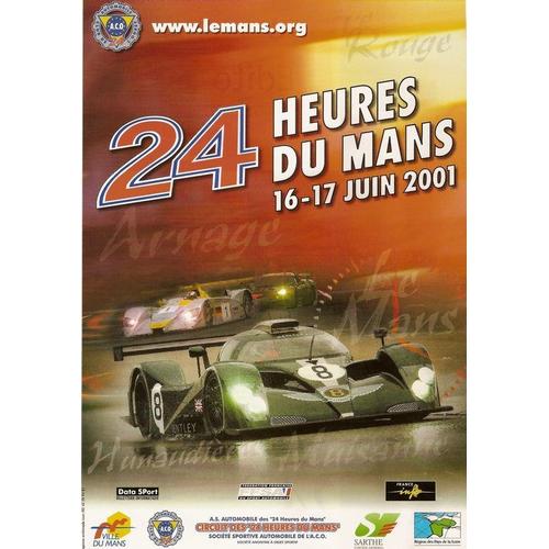 Affiche 24 Heures Du Mans 2001