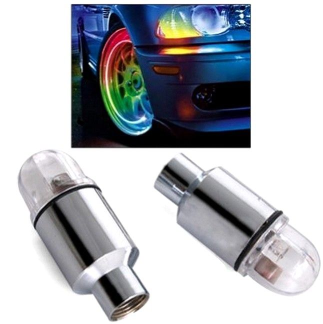 Bouchons De Valve Lumineux À Led Multicolore - 1 Paire