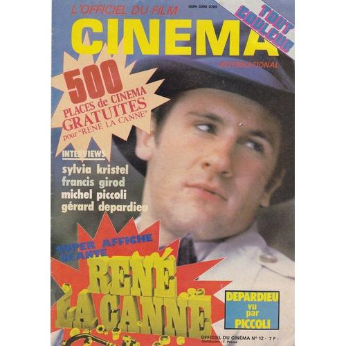 L Officiel Du Film Cinema International  N° 12 : Rene La Canne Depardieu Vu Par Piccoli