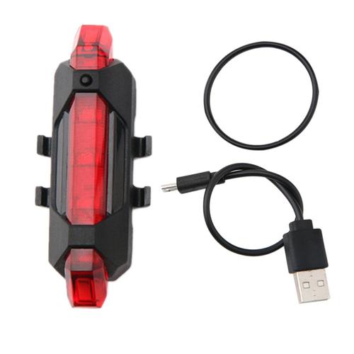 Usb Charge Vélo Avertissement Feu Arrière Vélo Charge Feu Arrière Extérieur Équitation Led Point Culminant Vélo Lumière Rouge