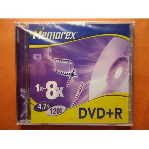 Memorex - 1 x DVD+R - 4.7 Go 8x - 120 min - boîtier CD