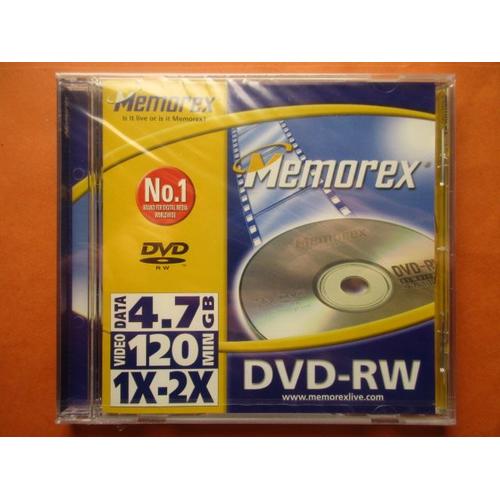 Memorex - 1 x DVD-RW - 4.7 Go - 120 min - boîtier CD
